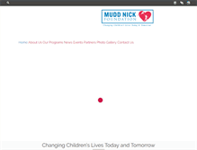 Tablet Screenshot of muddnickfoundation.org